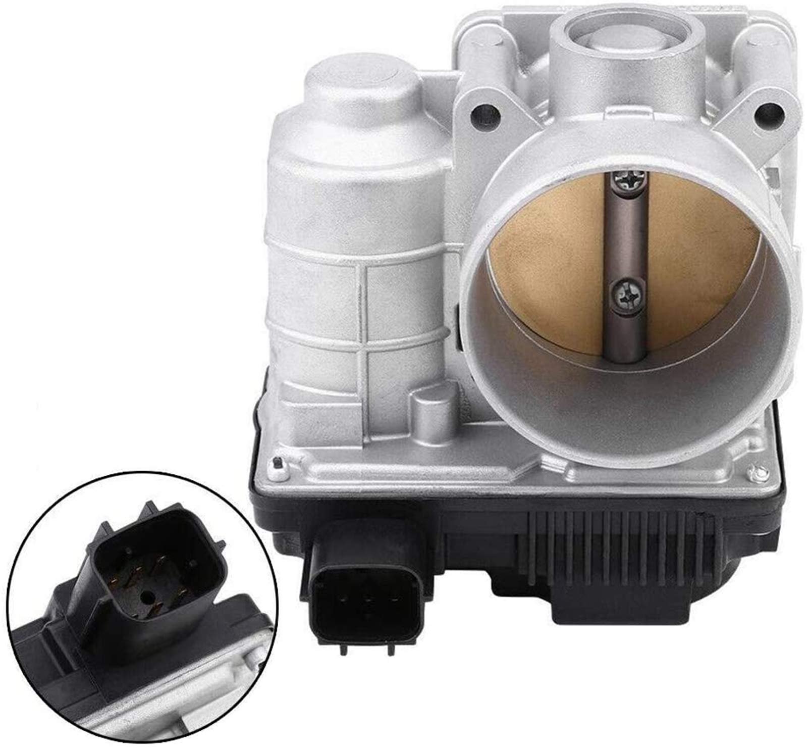 Surwit 16119-AE013 60mm Fuel Injection Throttle Body Compatible with 2002 - 2006 Altima Sentra 2005 - 2006 X-Trail 2.5L Part# 16119-AE01C