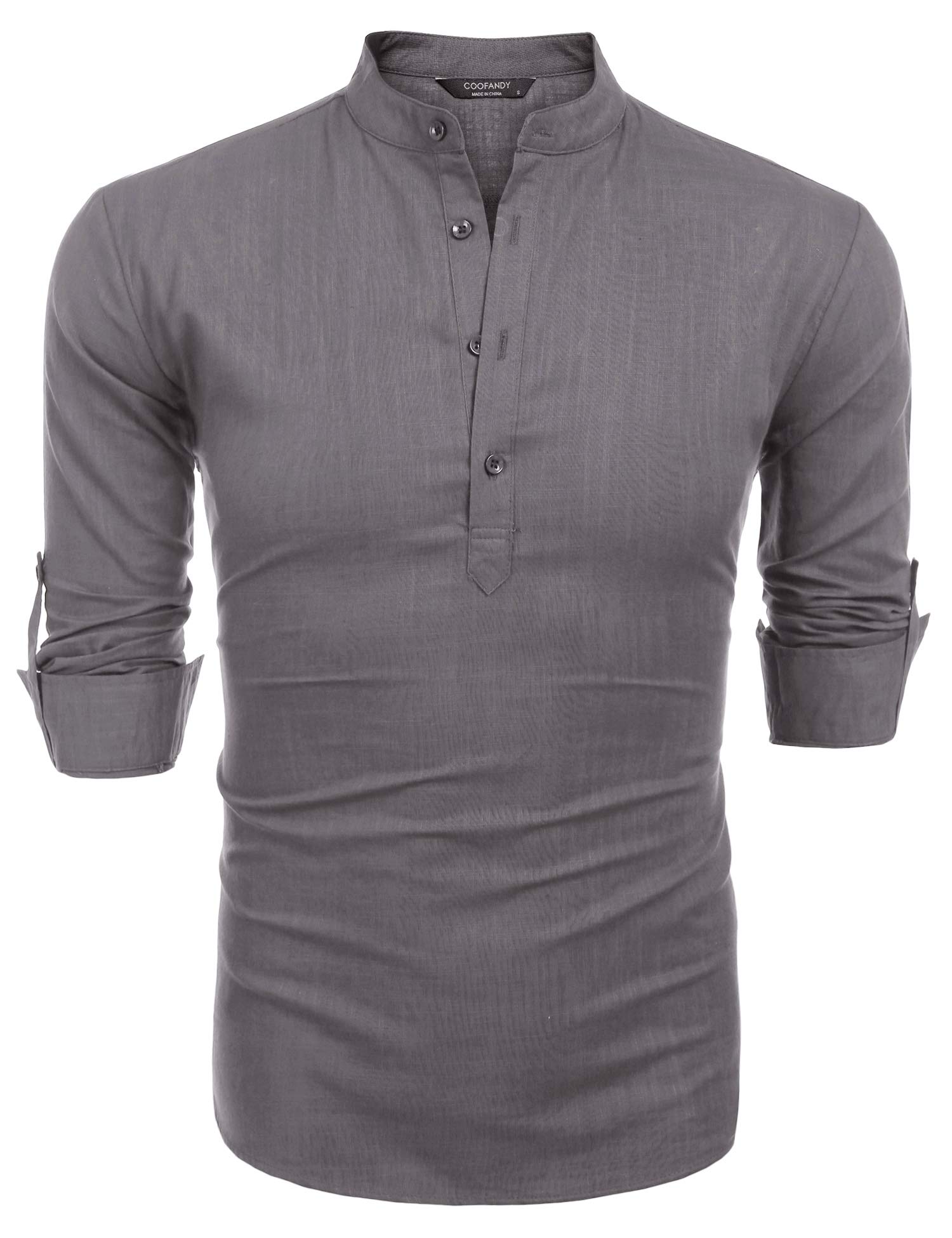 COOFANDY Ztj009538 Camicia Button-Down Uomo (Pacco da 1)