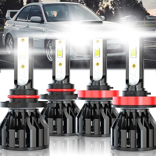CHUSYYRAY Compatible con bombillas Subaru Impreza 2008-2012, 2013, 2014, 2015, 2016, 2017, 2018, 2019, 2020, 9005 H11, 32000 lúmenes, luz blanca disponible en Yaxa Peru
