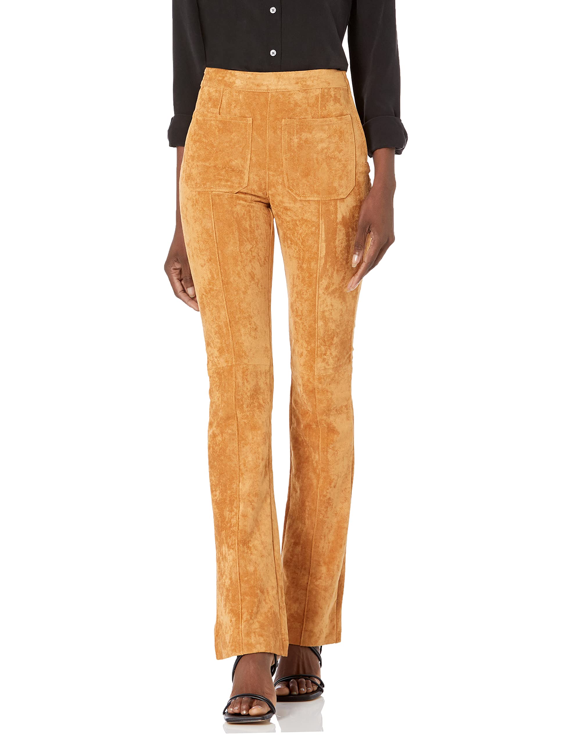 BLANKNYC Womens Patch Pocket Mini Boot Cut Pant Jeans