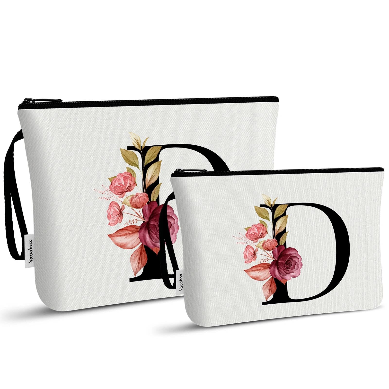 Vavabox A-Z Personalisierte Kosmetiktasche-Geburtstagsgeschenke für Frauen, Mütter, Beste Freundinnen und Brautjungfern