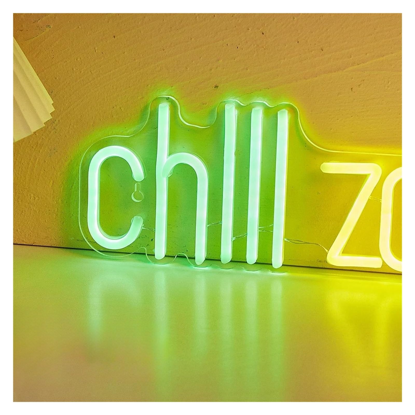Luz de Diseño de Digital "Chill Zone" Neón Señales Alimentadas Por USB Luz Nocturna Arte De La Pared Decoración Lámpara Para El Hogar Oficina Café Bar Iluminado 32cm