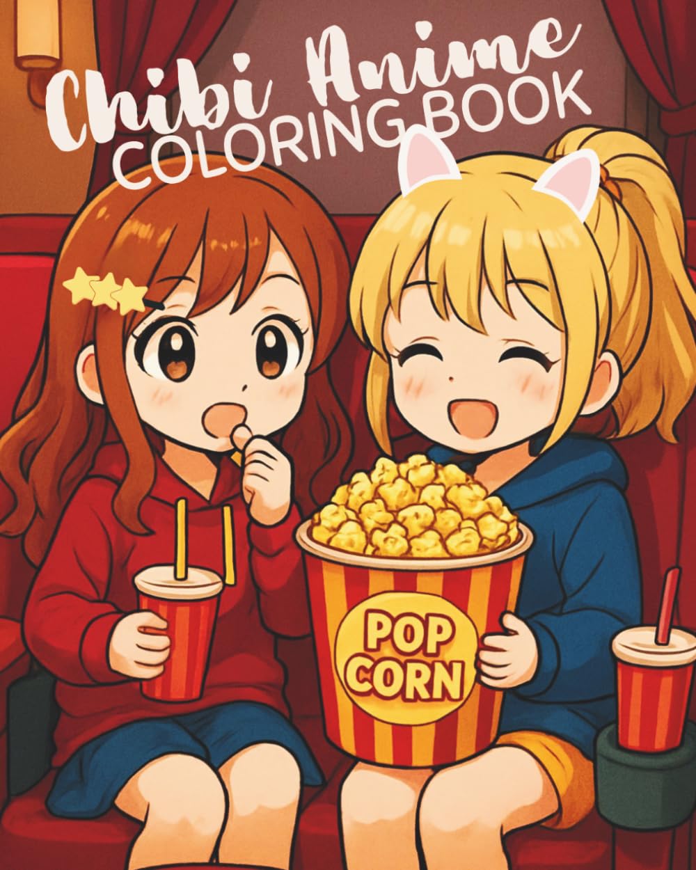 Chibi Anime Coloring Book: 50+ Unique Kawaii Scenes | Cute & Cozy | For Teens & Adults