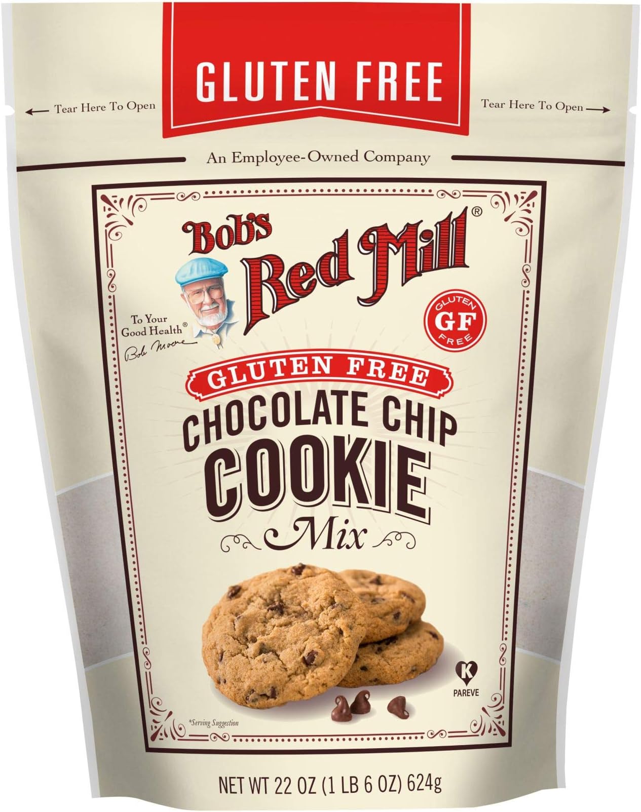 Bobs Red Mill, Mix Cookie Chocolate Chip Gluten free, 22 Ounce