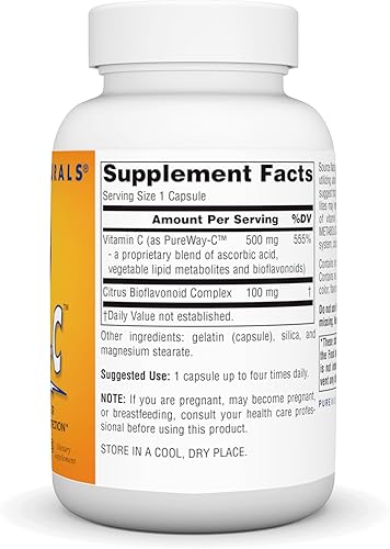 Miniatura 2 de Source Naturals Metabólico C, Vitamina C optimizada para una protección antioxidante mejorada*, 500 mg - 90 cápsulas