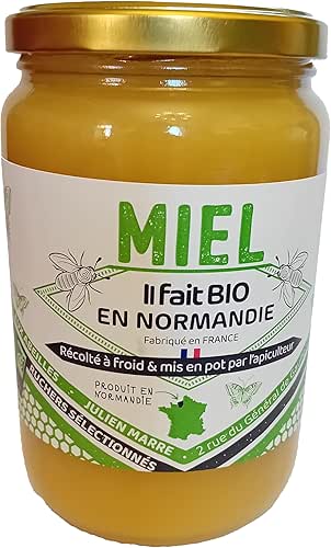 Miel Bio de Normandie (1 Kg), Délicieusement crémeux et récolté