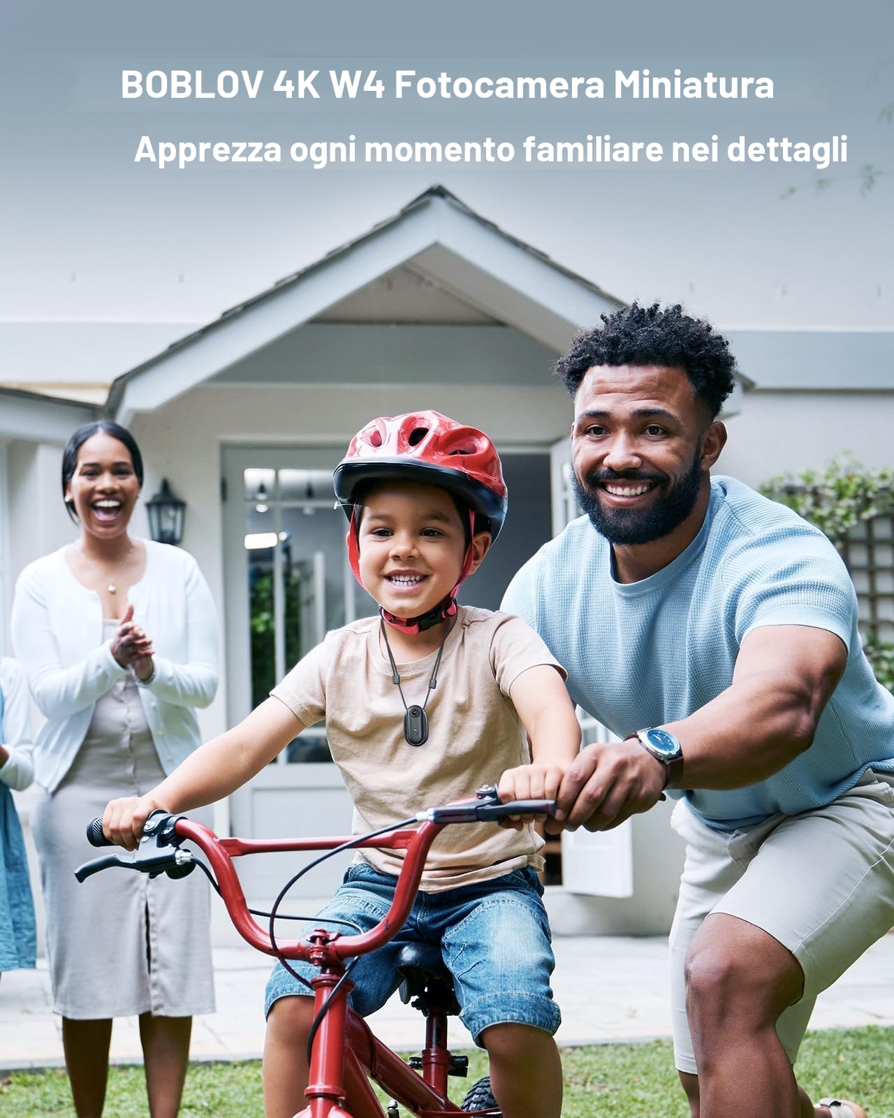 BOBLOV W4 4K Bodycam - Fotocamera per corpo Mini, con clip girevole a 360° e clip magnetica, 90 minuti per registrazioni, lezioni, viaggi, passeggiate con animali domestici (4K 64GB)