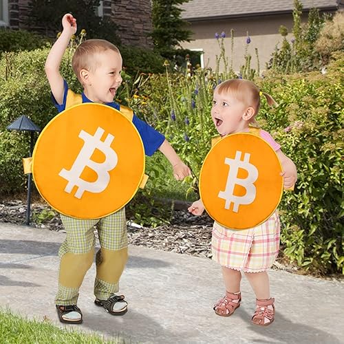 Miniatura 4 de TOY Life Funny Halloween Costumes Men Teen Boys Bitcoin Cosplay Outfits for Kids Adults Halloween Party Dress Up