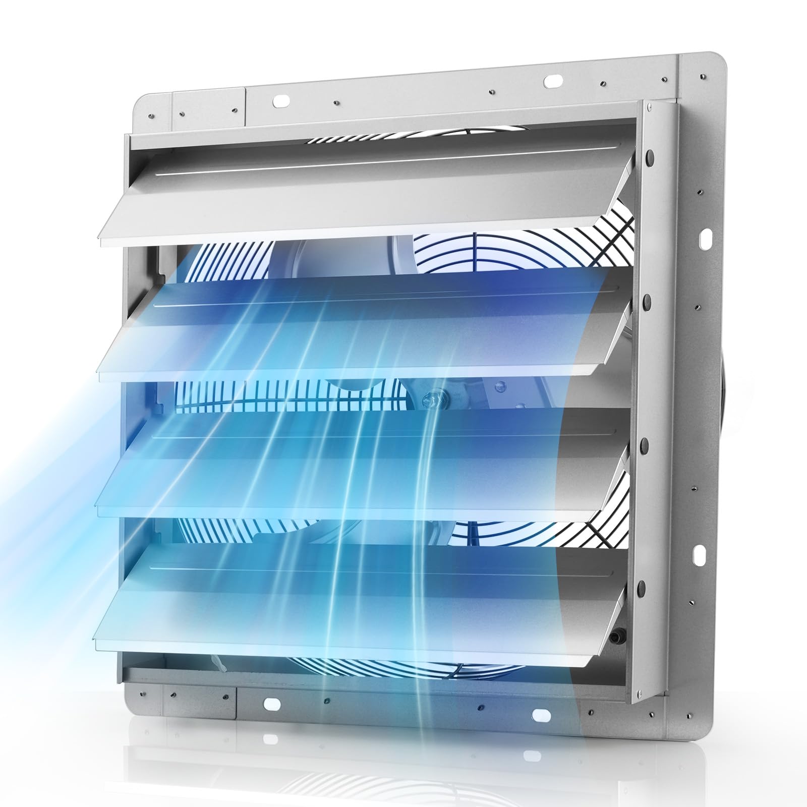 VEVOR Ventilatore di Estrazione con Persiane 413 mm Aspiratore da Parete