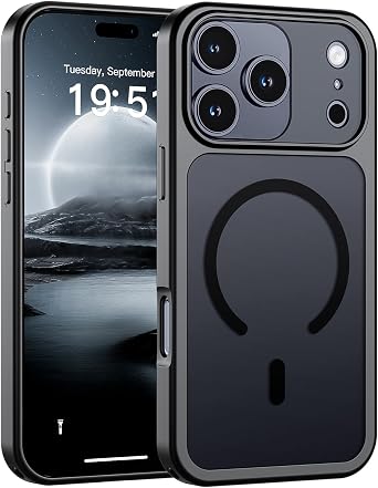 SUPFINE Magnetic for iPhone 18 Pro Case/iPhone 17 Pro Case Black