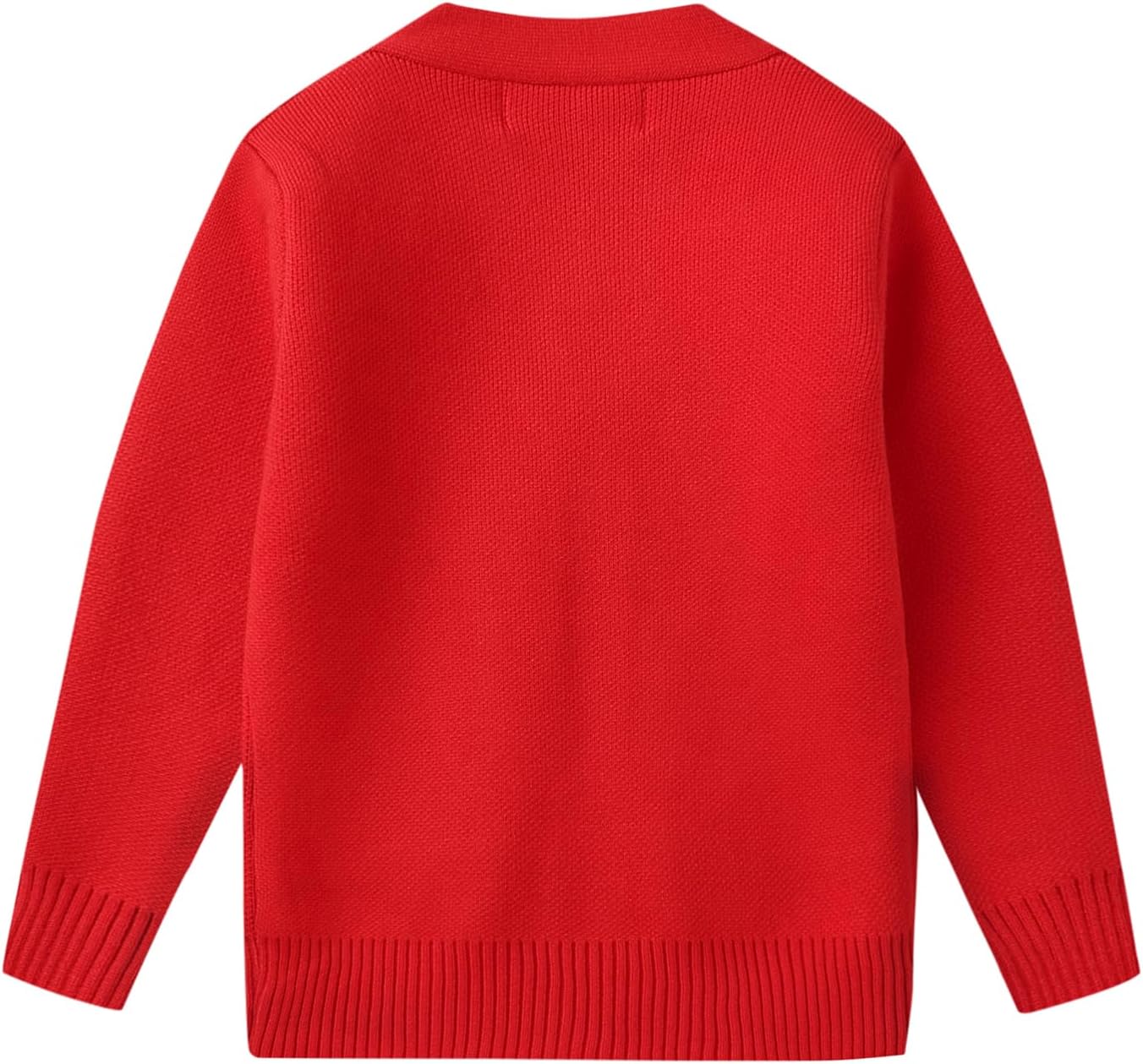 Mud Kingdom Little Boy Knitted Cardigan Solid V-Neck and Button Down Sweater Long Sleeve Fall Knit Outerwear