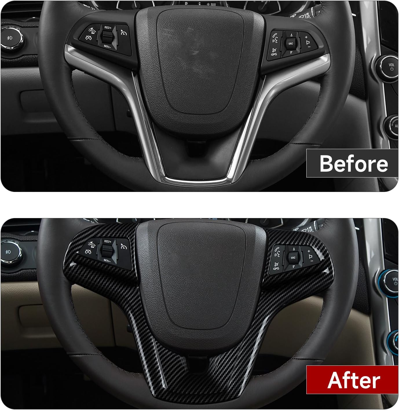 Car ABS Sticker Carbon Fiber Decal Interior Trim Cover for Chevrolet Camaro ZL1 2012 2013 2014 2015 Accessories