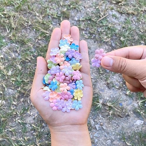 Miniatura 7 de 200 piezas de papel de morera hecho a mano Stephania Venosa - Pétalos de flores de 0.591 x 0.591in, álbumes de recortes, boda, suministros de