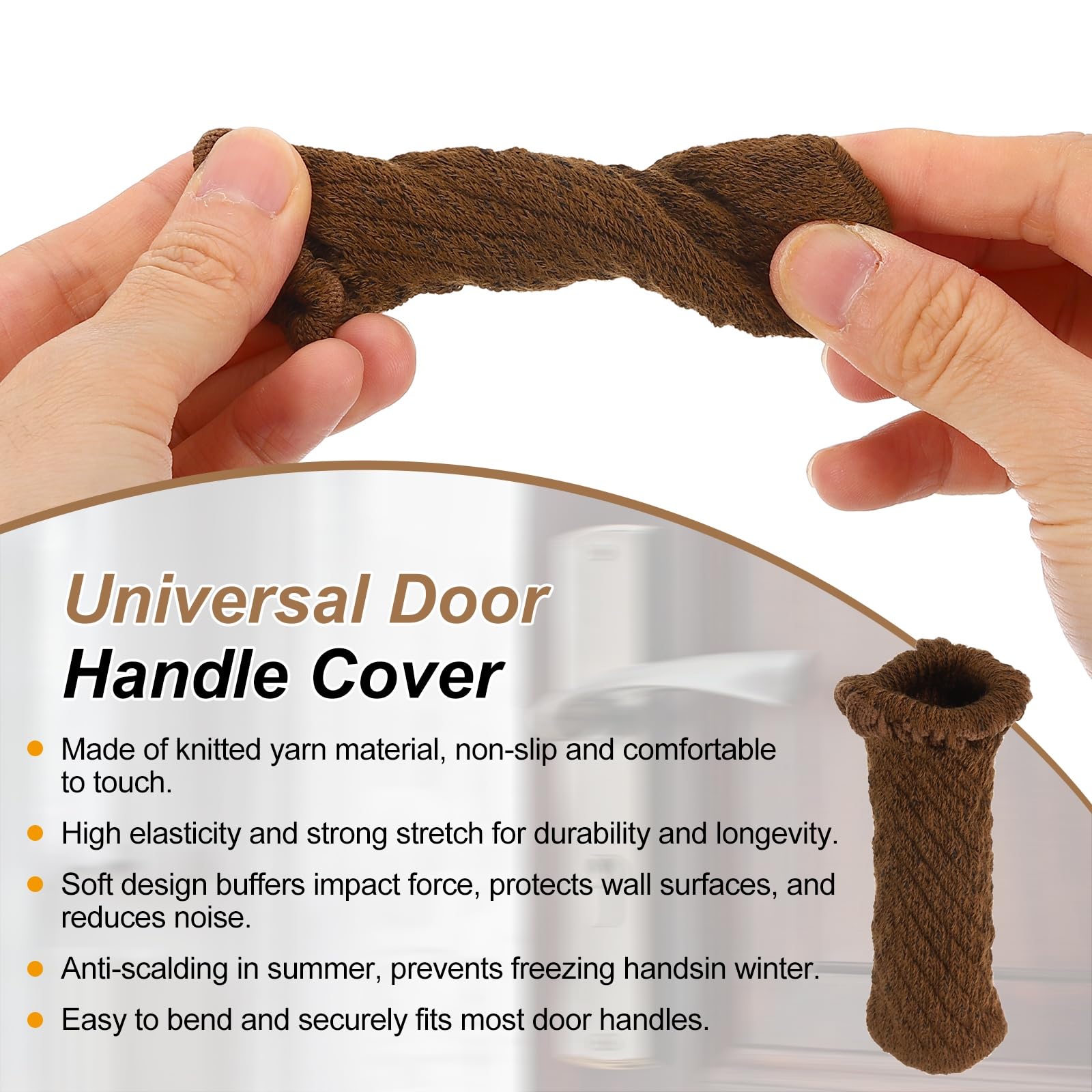 PATIKIL Knitted Door Handle Cover - Image 3