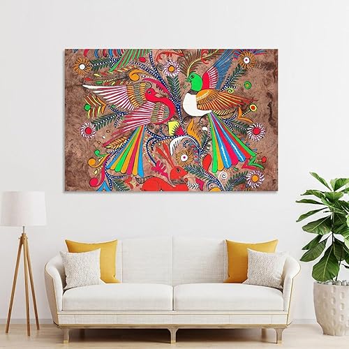 Miniatura 4 de Póster mexicano de arte popular mexicano, impresión sobre lienzo, para sala de estar, oficina, dormitorio, decoración de pared para dormitorio, sala
