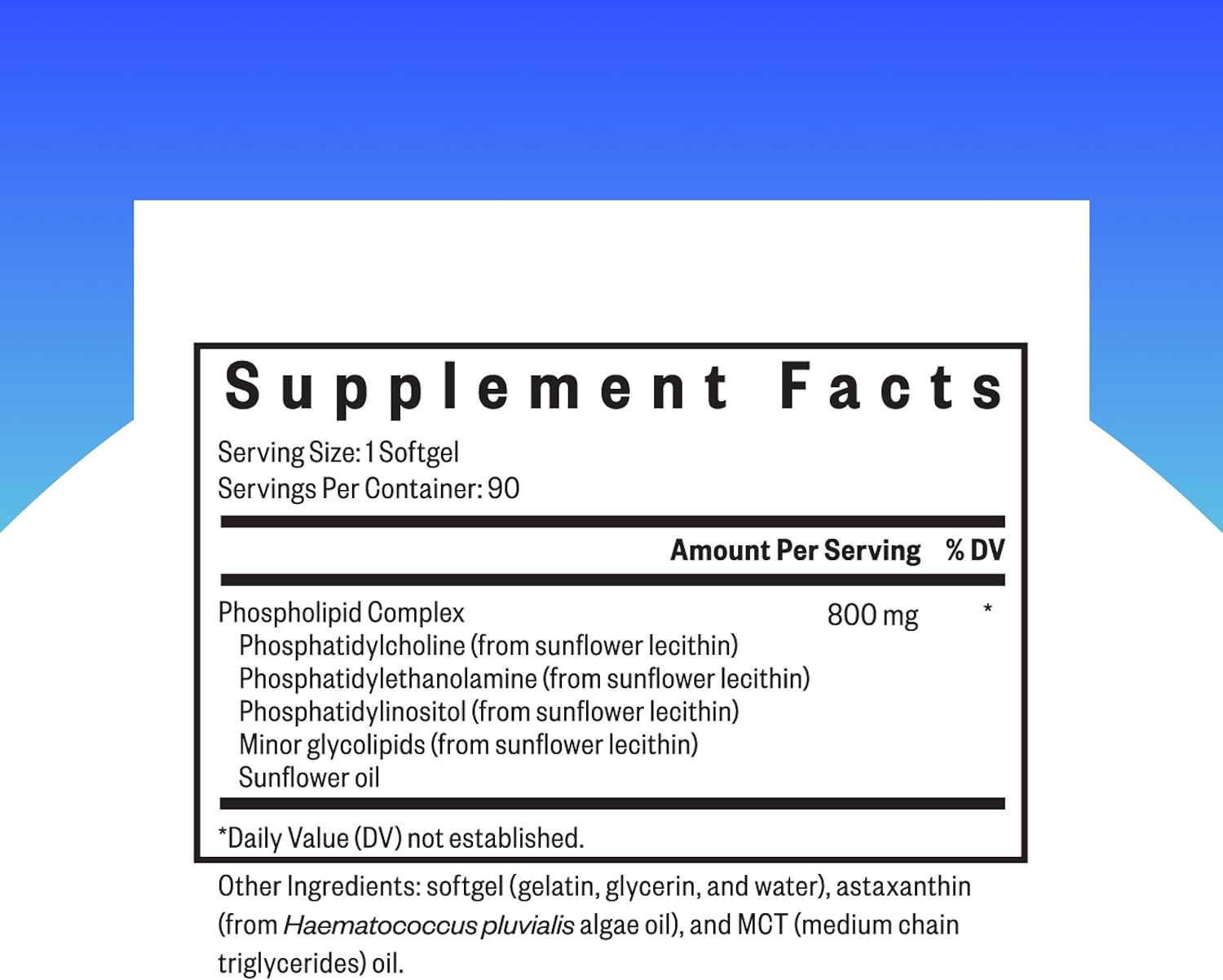 Seeking Health Optimal PC - Support Brain & Liver Health with Choline - Energy Support Supplement with Sunflower Lecithin - 800 mcg, 90 Softgels - Image 2