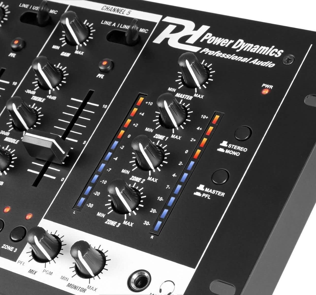 Power Dynamics PDZM700 Installation Mixer mit 4 Zonen