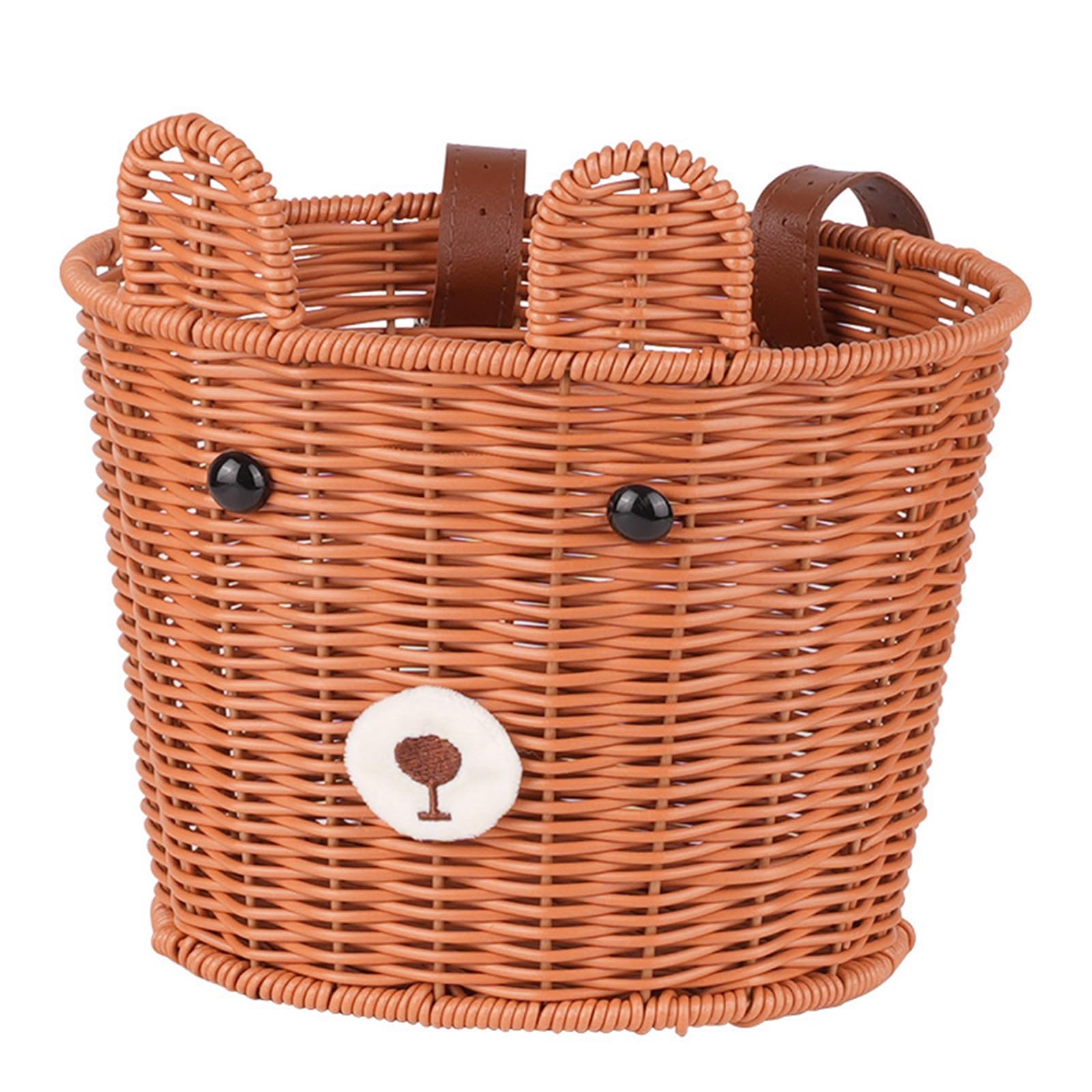QIAOLIDA Girls Bicycles Basket Adjustable Woven Tricycle Basket Bicycles Front Handlebar