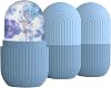 3pcs Ice Roller for Face Eyes Women Facial Depuffer,Skin Care,Ice Pack Neck Massager,Cooling &Smoothing,Beauty Essentials (Blue)