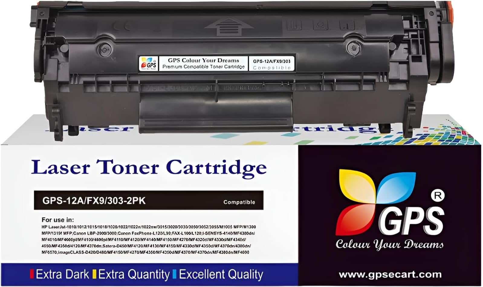 GPS Colour Your Dreams Q2612A / 12A Toner Cartridge for HP Laserjet 1020 Plus Printer