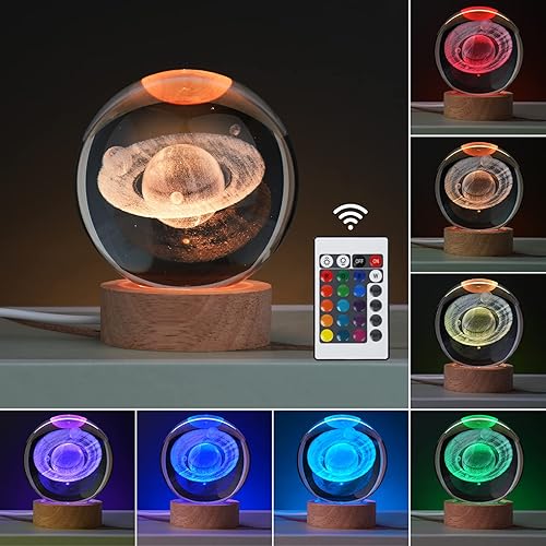 Miniatura 9 de JANARARY Regalos de gatos para amantes de los gatos para mujeres, luz nocturna de gato 3D grande, lámpara de figuras de gato de cristal, lámpara de