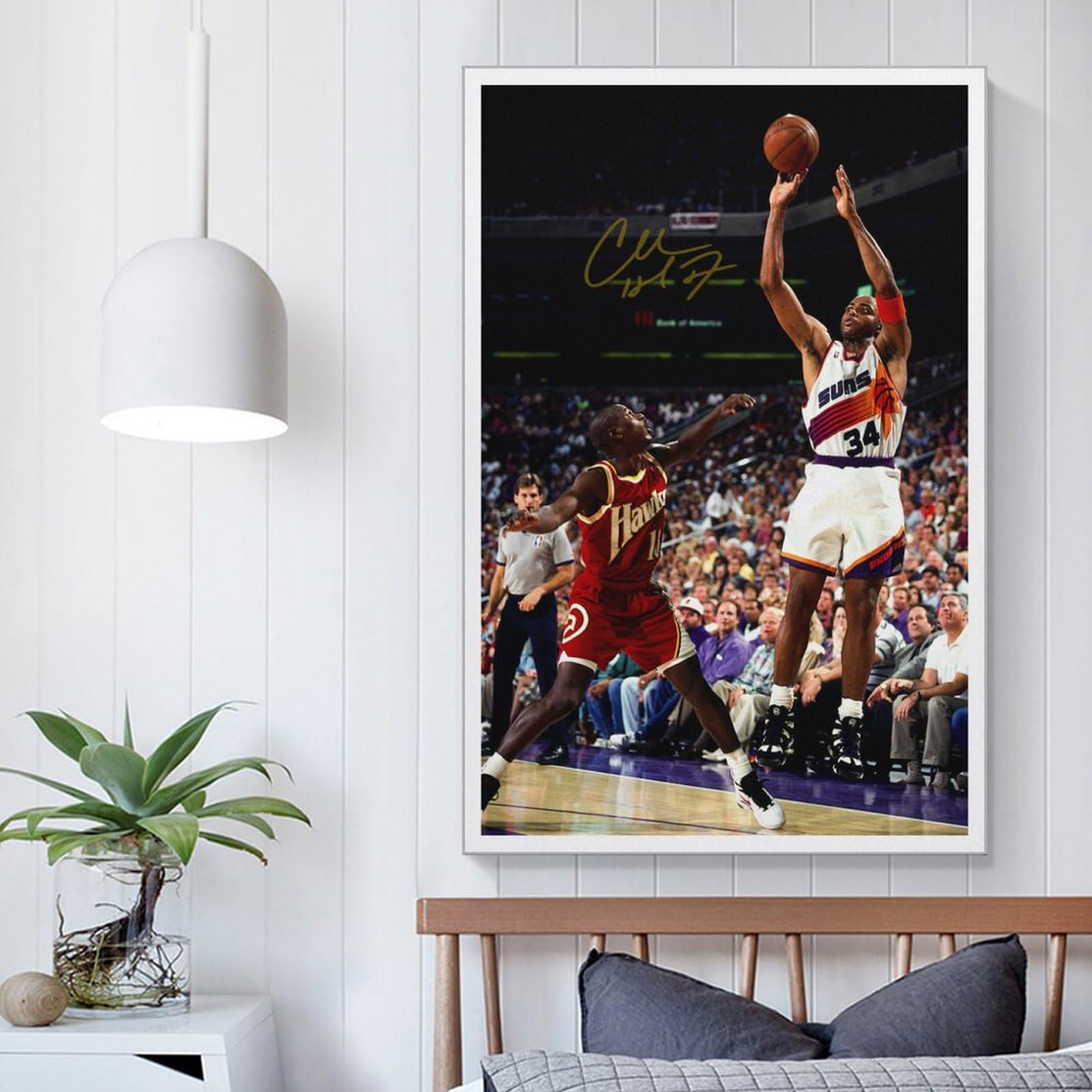 Amazon.com: JUNXITING Charles Barkley Poster Basketball Superstar