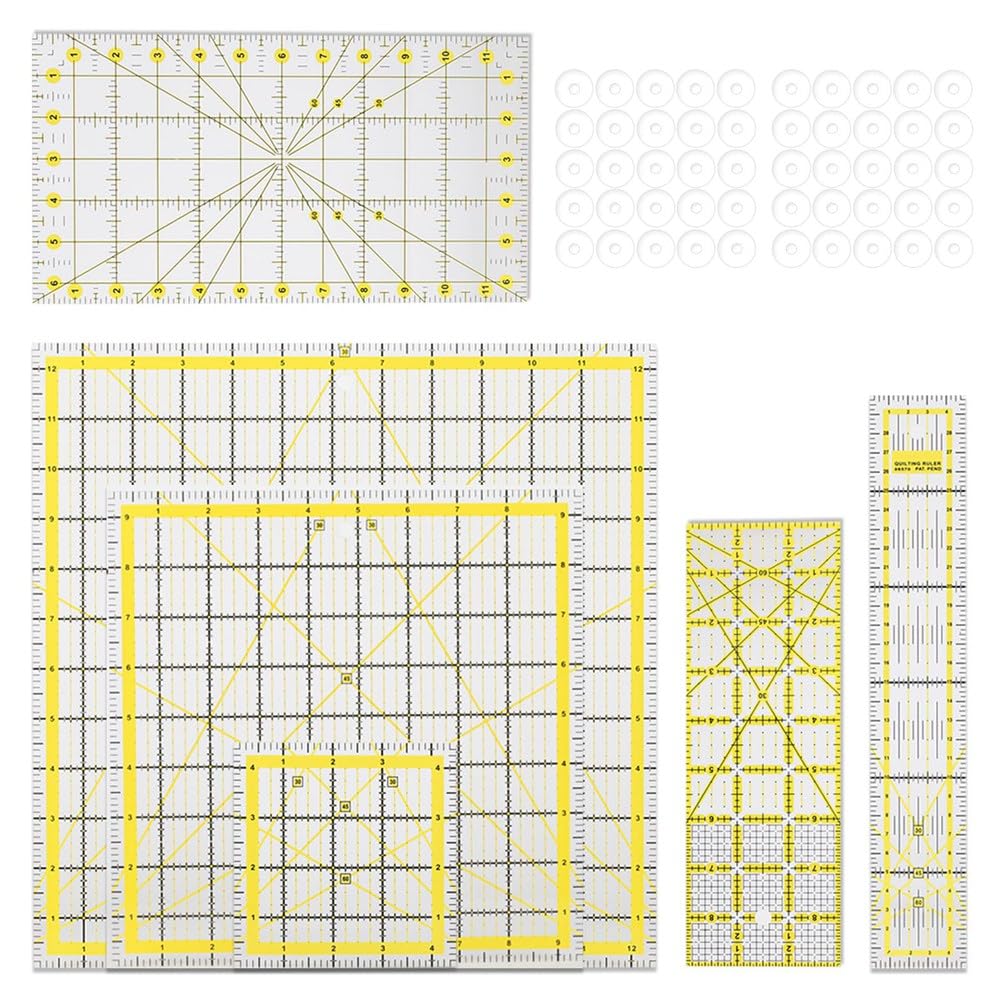 Règles de quilting en acrylique pour réussir vos patchworks et dessins sur la table de loisirs