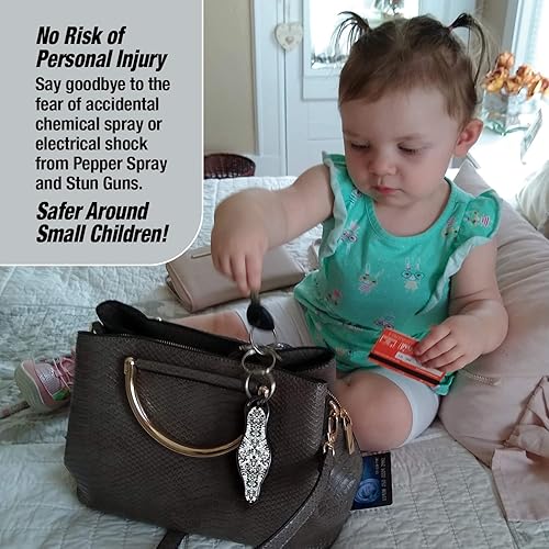 Miniatura 5 de MUNIO Self Defense Keychain  Stylish, Portable Safety Tool for Women & Men  Non-Lethal, TSA Approved, Made in USA