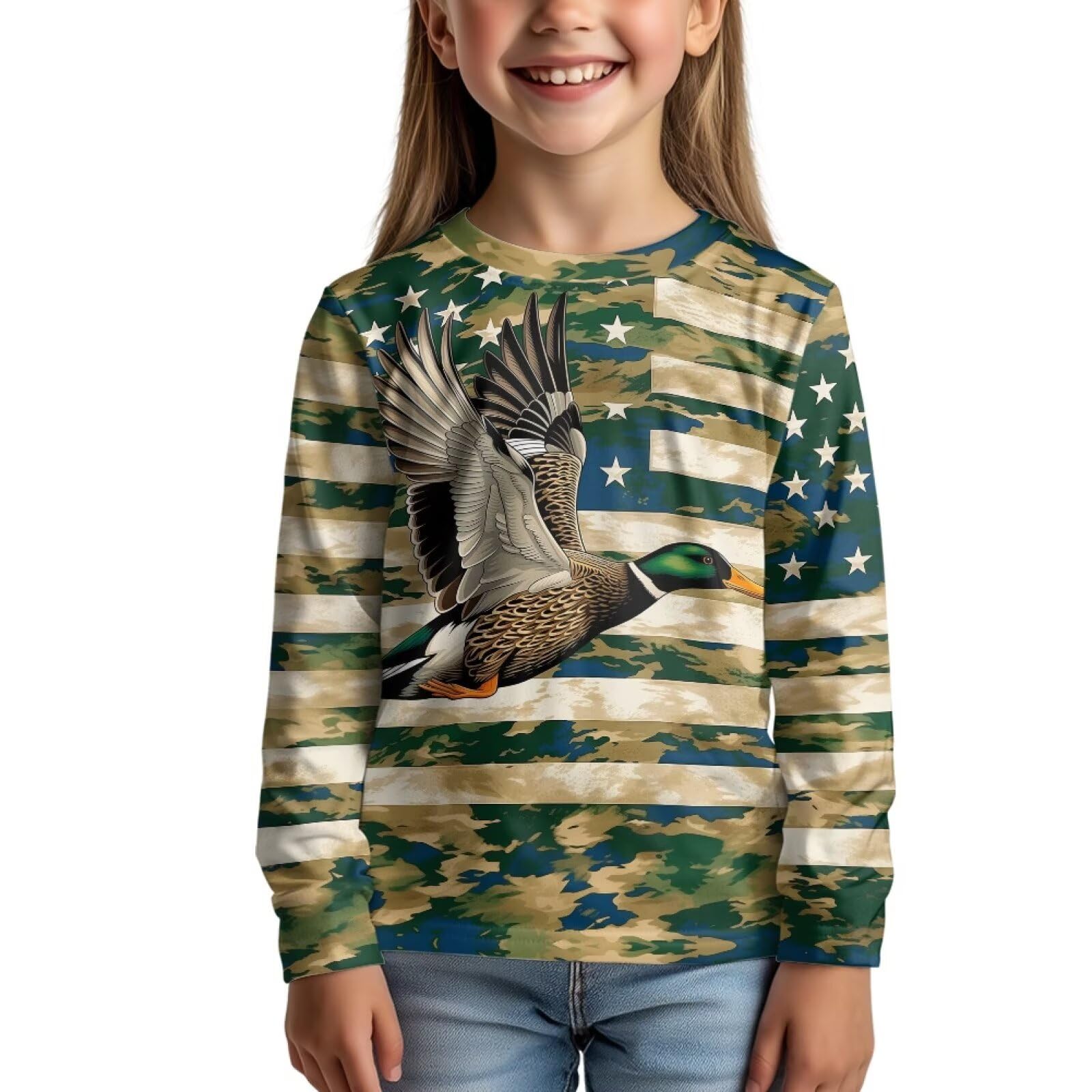 Uourmeti Girls Graphic Tees Long Sleeve T Shirts for Teens