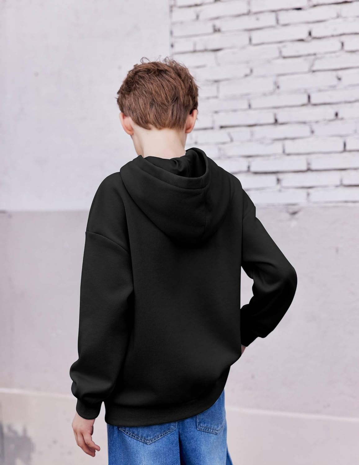 Arshiner Boys Hooded Sweatshirt Fleece Pullover Long Sleeve Warm Hoodies with Pocket for Kids 5-14 Years - Image 3
