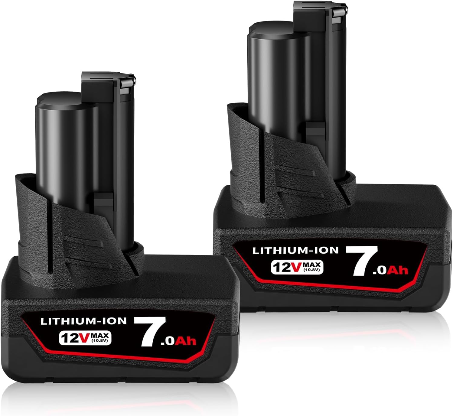 2Pack 7.0Ah Li-ion Battery Compatible with Milwaukee Battery Replacement for Milwaukee Batteries 12V 48-11-2460 48-11-2411 48-11-2420 for Cordless Power Tools