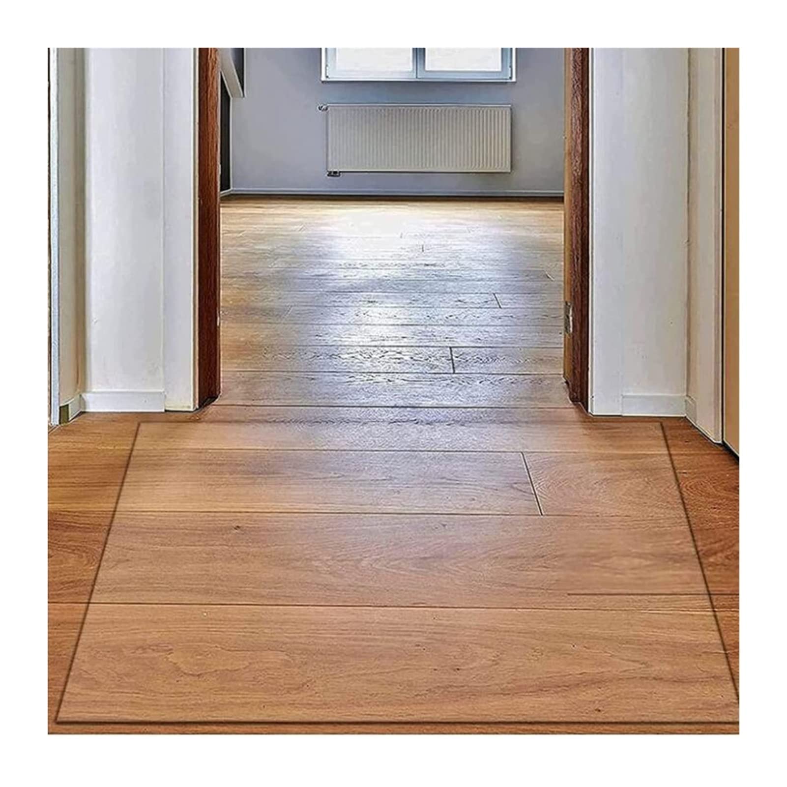 Protection de tapis en PVC transparent – Rouleau de vinyle antistatique à fort impact de 1 mm d'épaisseur pour la maison et le bureau – Tapis de sol antidérapant multifonction