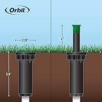 Vista 3 de Orbit 54527 Rociador profesional de 4 pulgadas con boquilla de patrón medio