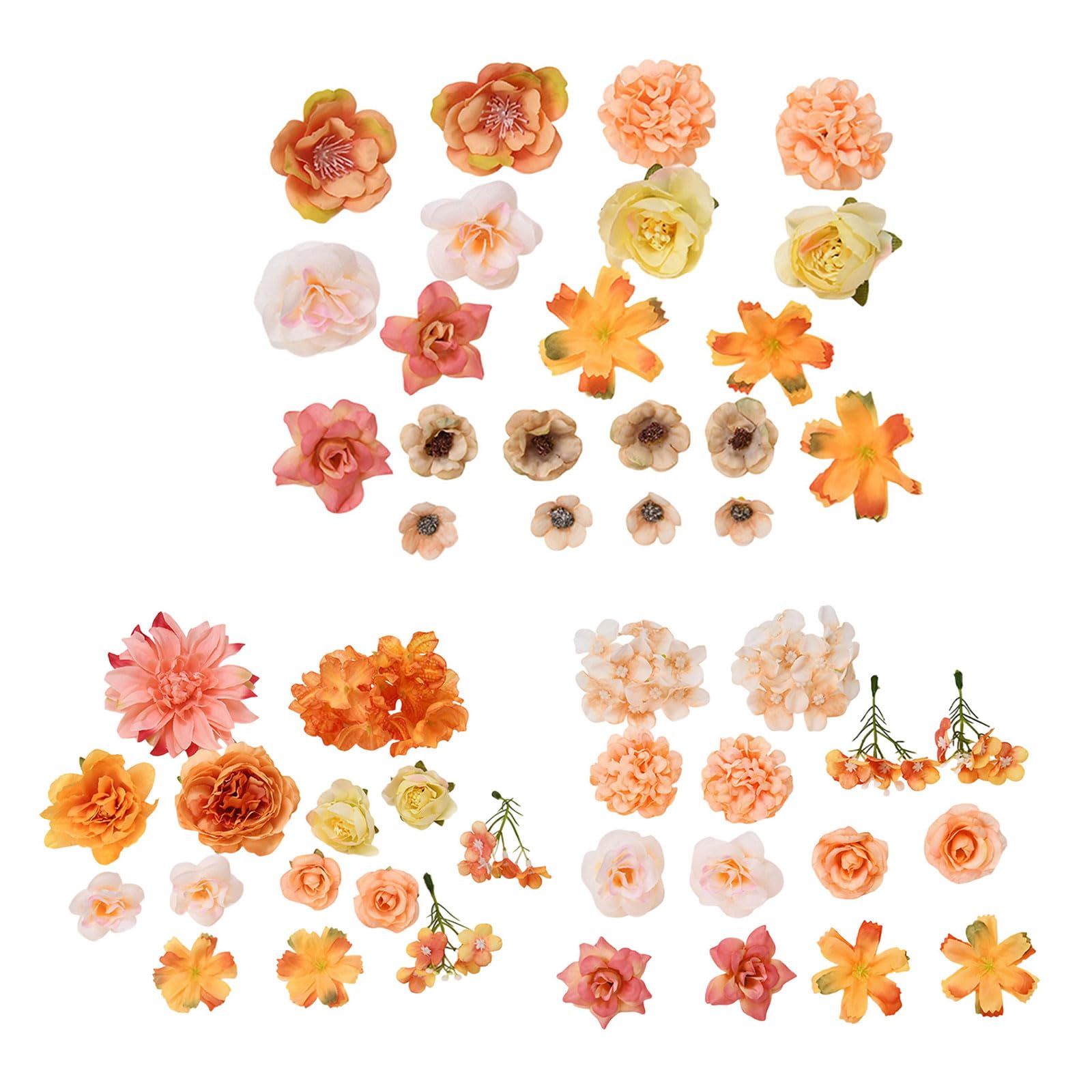 Xjdzineq 28 / 49Pcs Artificial Flower Buds Realistic Buds 4-10cm for Wedding Bouquets Cake Top Decoration Arrangement Silk