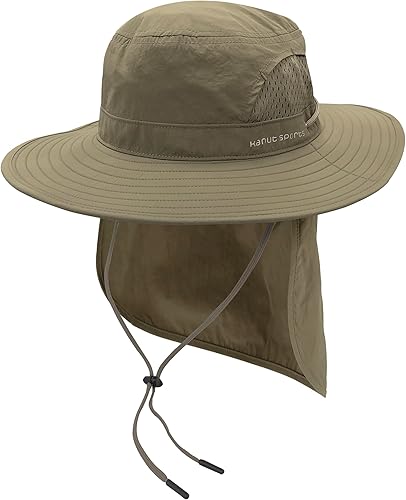 Miniatura 1 de KANUT SPORTS Jemez - Sombrero Boonie de ala ancha con solapa para el cuello para pesca, senderismo, protección UPF50+