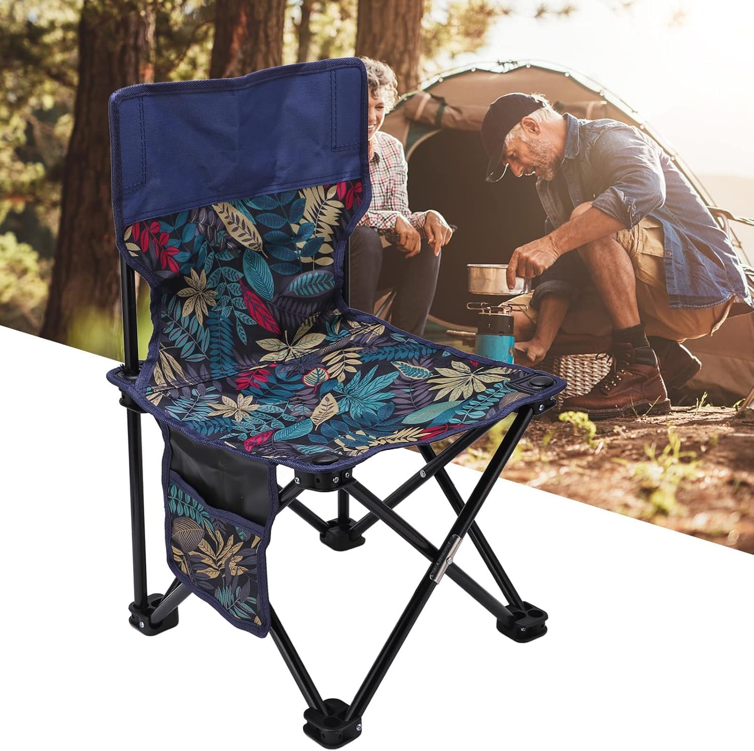 Clefairy Oxford Cloth Folding Camping Chair for Adults Lightweight Picnic Chairs with Armrest Folding Garden Chairs for Fishing Outdoor Festival Outdoor Hiking-image-48