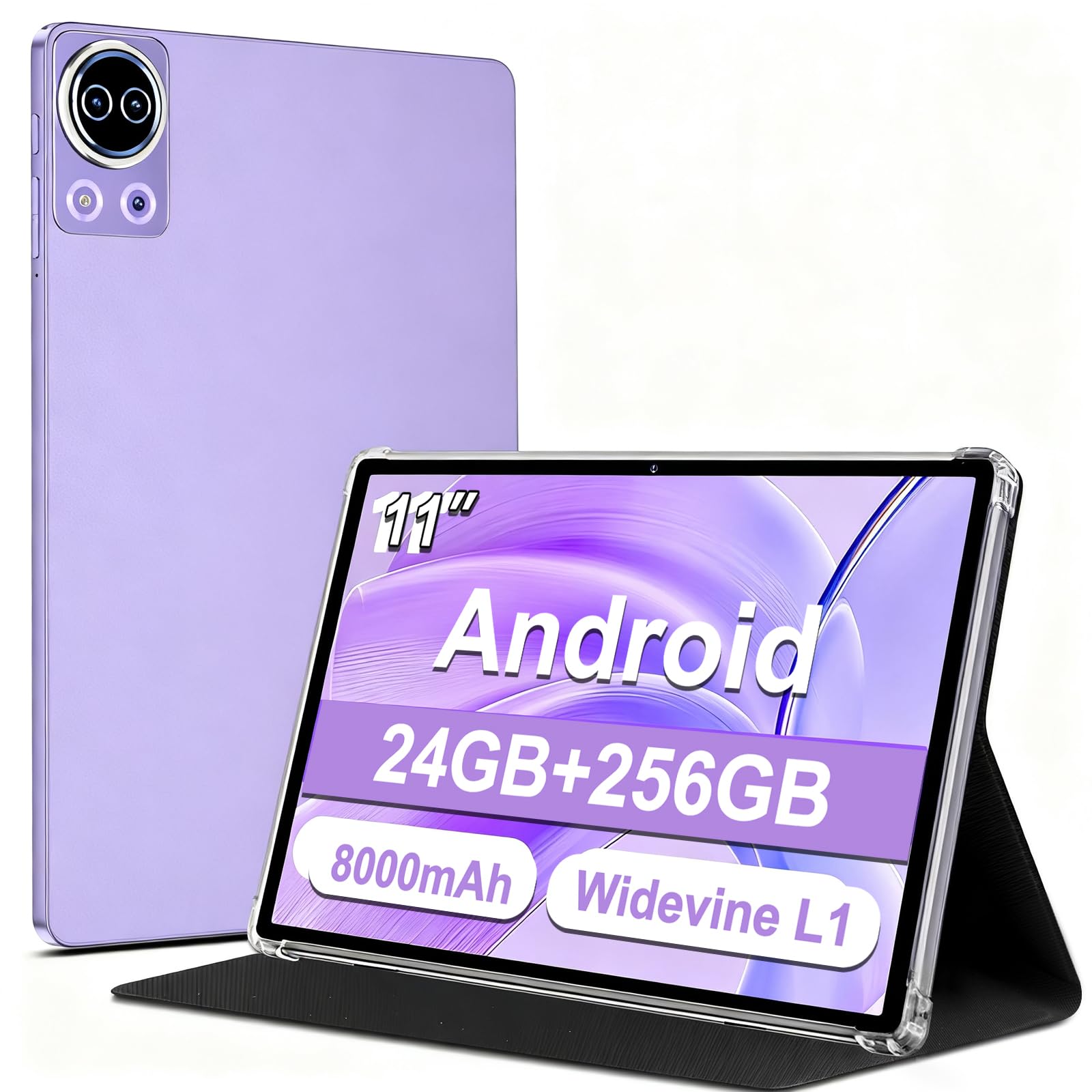 Tablet 11 Zoll Android 14, Gemini AI, 24GB RAM + 256GB ROM , Octa