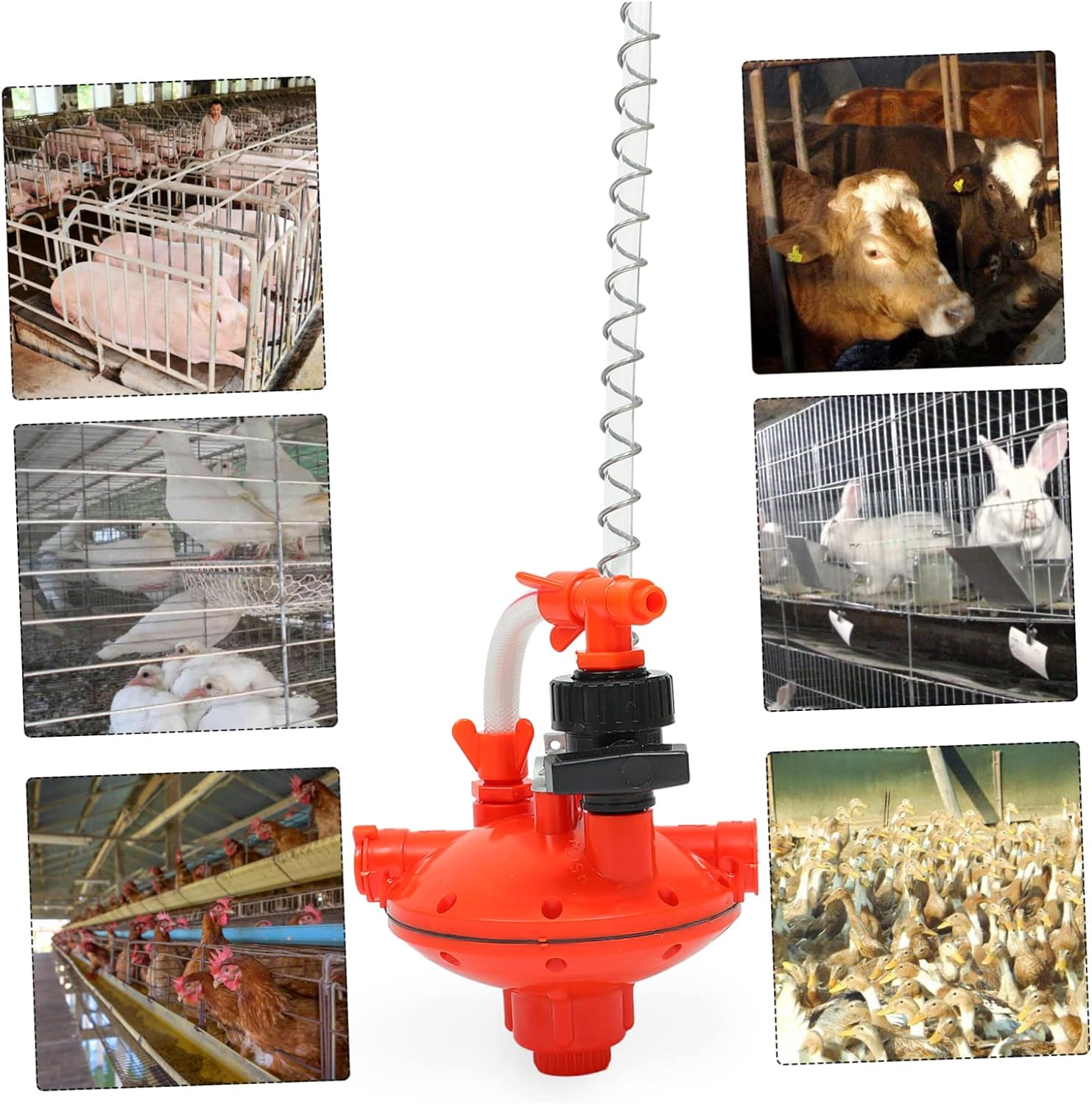Poultry Drinker Water Pressure Regulator for Chicken Coop Automatic Chicken Cage Waterer Adjustable Valve Essential Poultry Supplies for Farm and Backyard