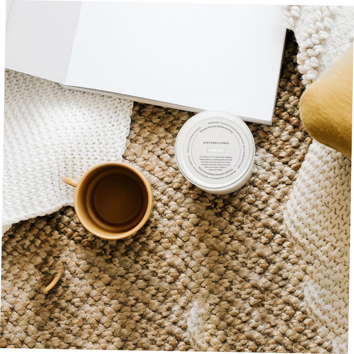 Operitacx DIY Candle Sticker Paper 20 Pack Handmade Cup Labels Enhance Jars