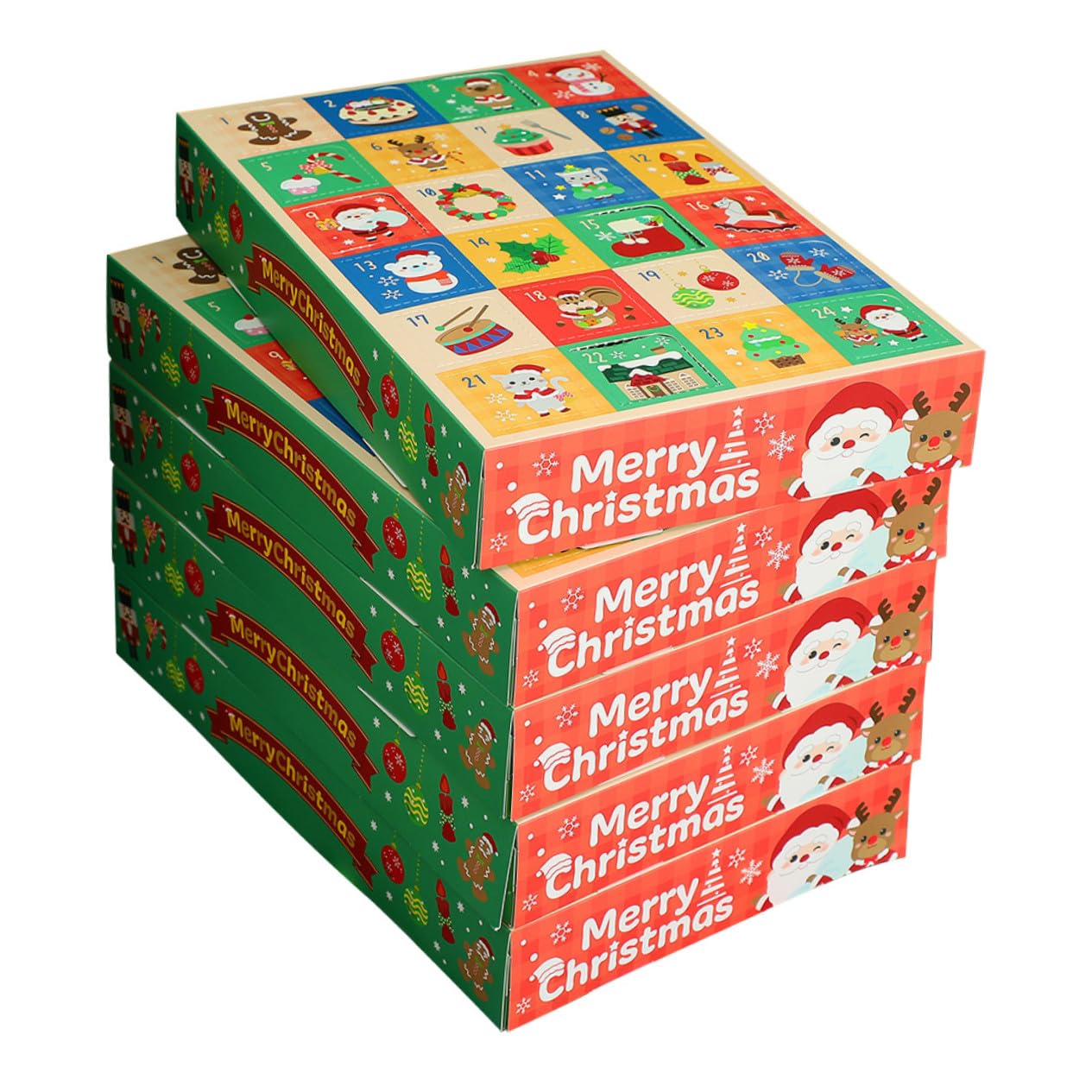 CAXUSD 15stücke Teilige Leere Papierboxen Für Süßigkeiten Weihnachts-adventskalenderbox Kleine Dekorative Schachteln Für Geschenke