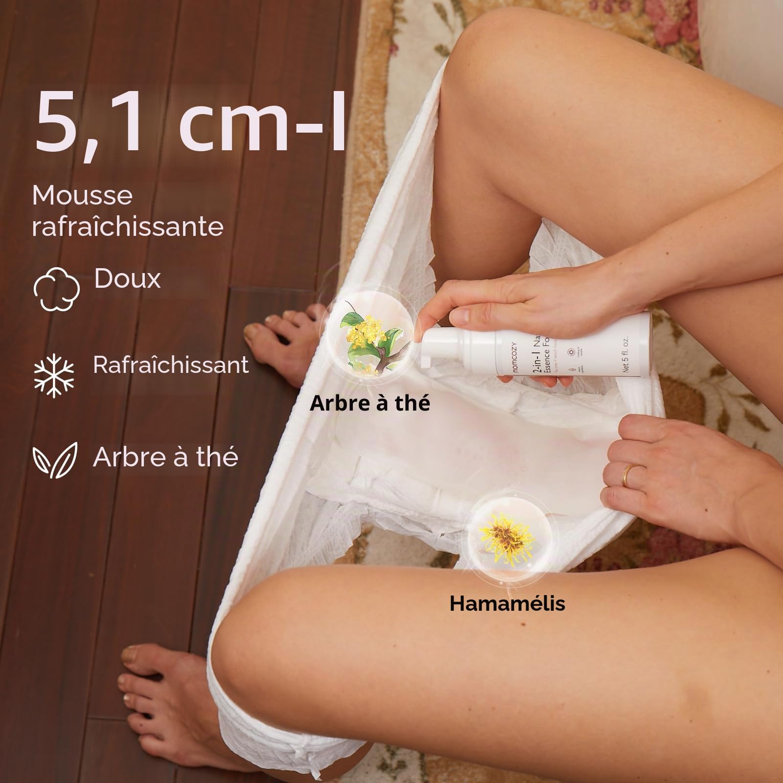 Momcozy Kit essentiel de récupération post-partum, kit de soins pour maman, sous-vêtements jetables auto-absorbants, coussinets d'allaitement pour biberon péri à l'envers coussinets froids en mousse