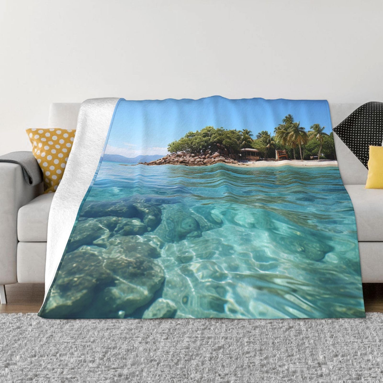 Couverture polaire respirante et légère en flanelle chaude grand format