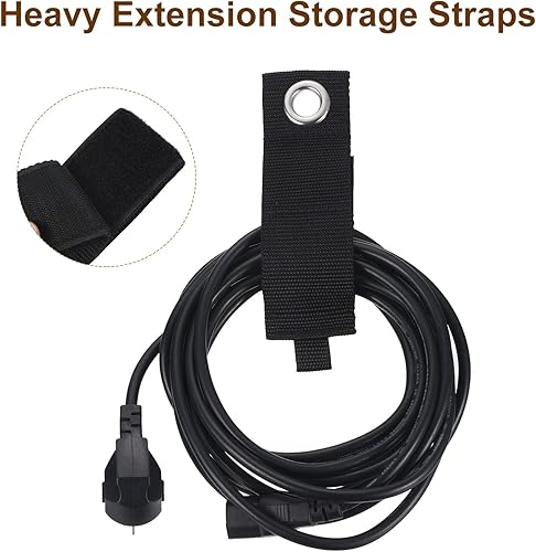 Miniatura 5 de PATIKIL Ganchos de garaje, paquete de 6 ganchos de montaje en pared, ganchos de almacenamiento de herramientas, ganchos de acero con 2 correas para