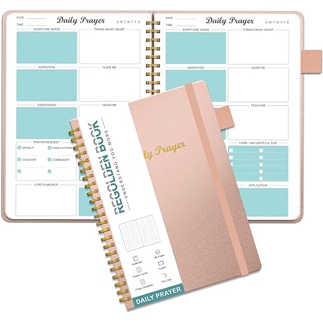 Inspiring Pink Prayer Journal for Daily Devotions and Reflections