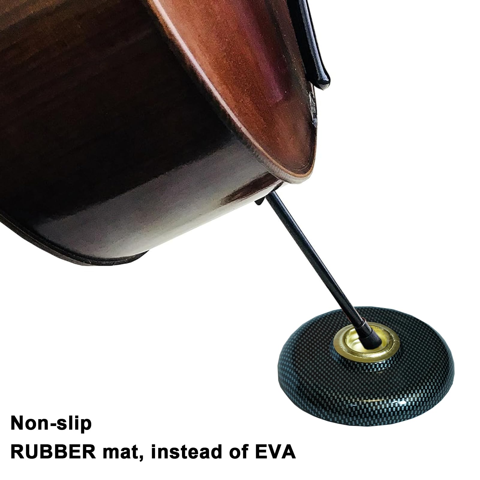 Cello Endpin Anchor Non-slip Stopper Rest Holder Stand Cello Antiskid Device with Thick Pad (Cello Bass Rock) - Image 4 thumbnail