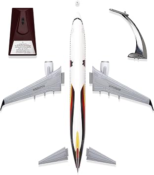 Zekupp Boeing 737-800 Almanya Tasarımlı Uçak Maketi, 1/100 Ölçek Model Uçak, Havacılık Meraklıları İçin Hediye, Koleksiyoner Hediyesi (ZU-UCK0
