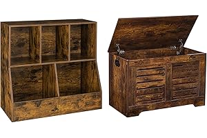 Kids' Toy Storage Assistant - DINZ TV Storage Chest and Wooden Toy Box