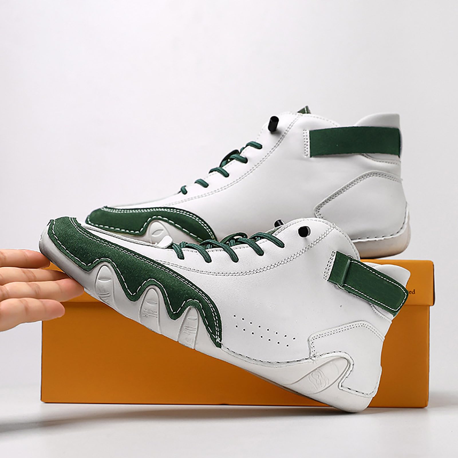 Zapatillas de entrenamiento para hombre, color bloque, talla grande