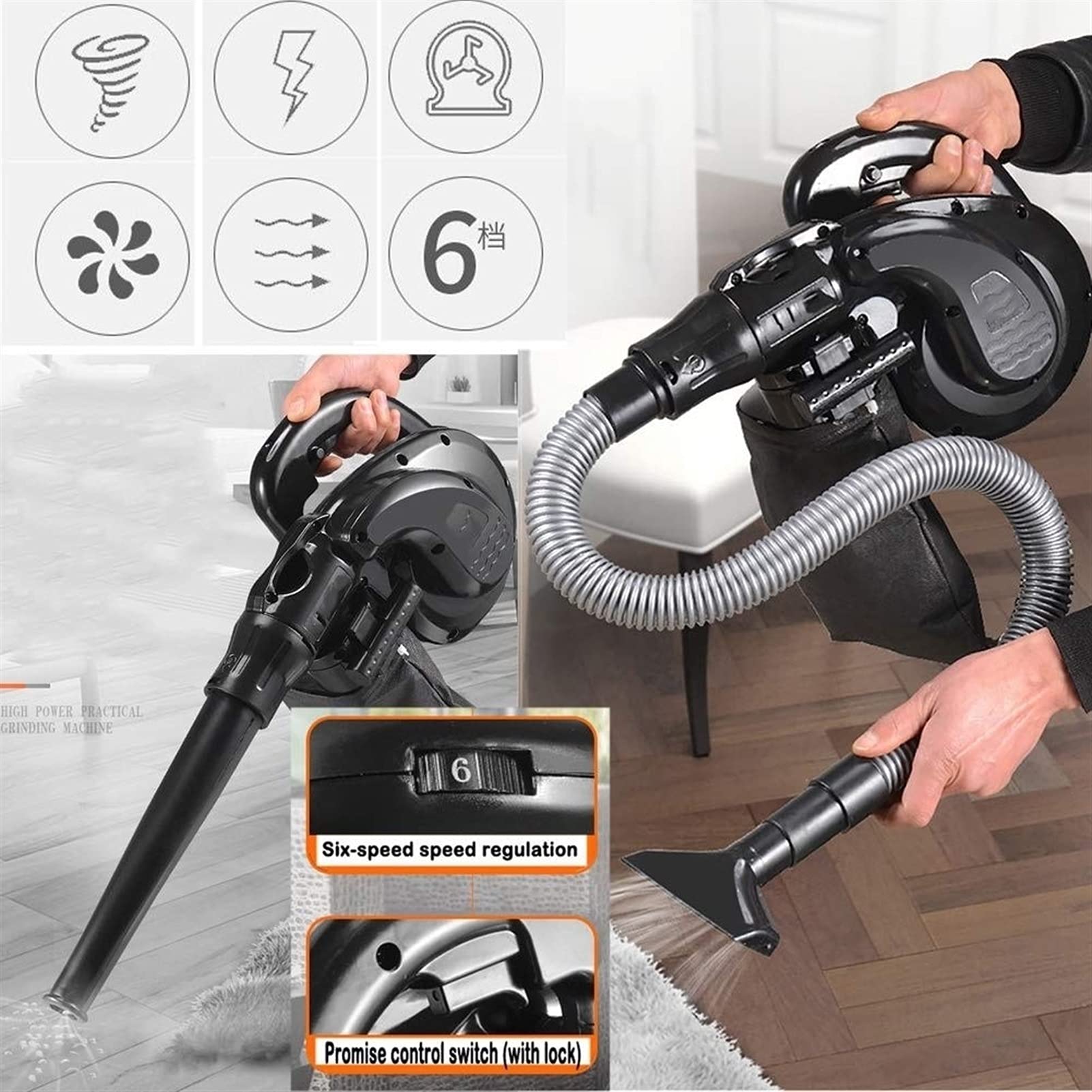 Amazon.co.jp: リーフブロワー2-in-1ハンドヘルド掃除機/葉を吹くため 