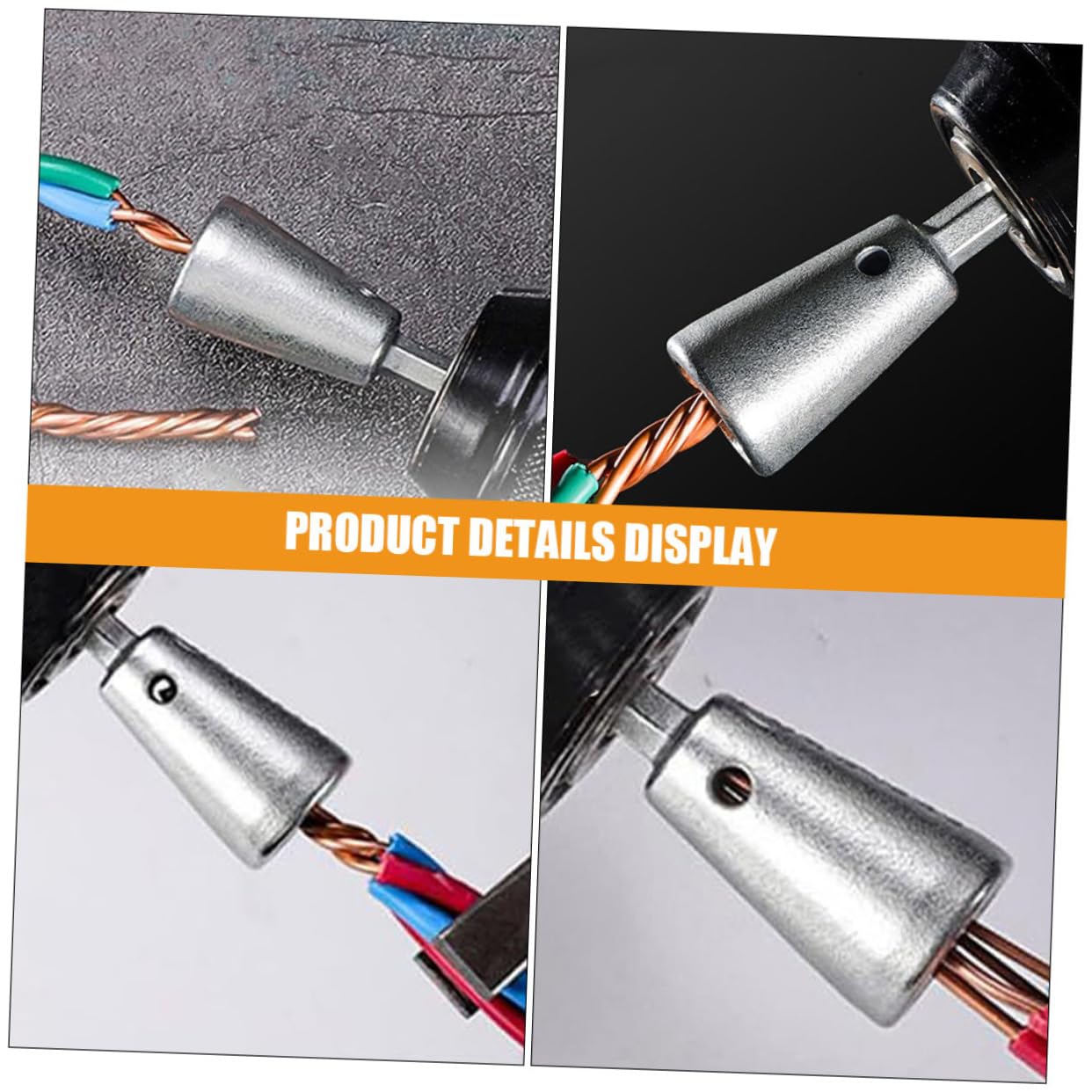 SHINEOFI 3 Ensembles Connecteurs De Fils Électriques Outil Automatique De Torsion De Câbles Pour Perceuse Lot Chaleur À Usure Connexion Rapide 4 Pièces * 3